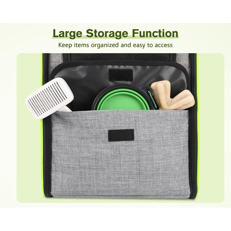 Stylish and Spacious Trapezoidal Cat Carrier Backpack for Dogs and Cats - Perfect for Adventurous Pet Owners!