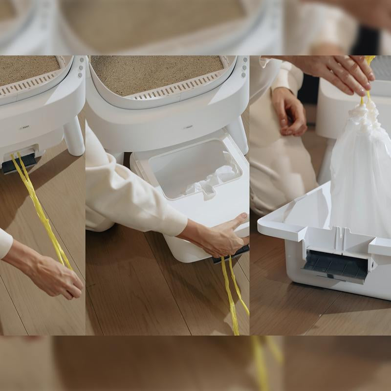 Petpivot Autoscooper 11: Open-Top Self-Cleaning Cat Litter Box with Odor-Free Disposal & Bonus Trash Bags