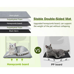 Stylish and Spacious Trapezoidal Cat Carrier Backpack for Dogs and Cats - Perfect for Adventurous Pet Owners!