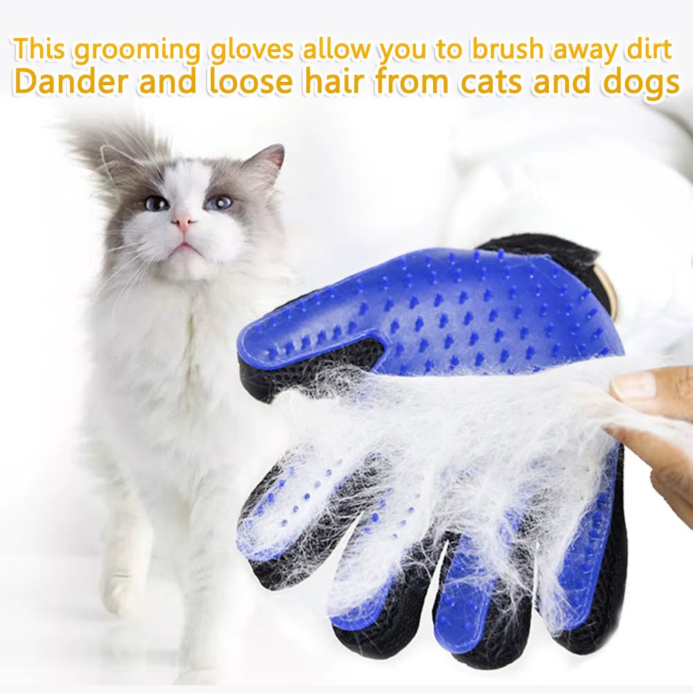 Pet Glove Cat Grooming Hair Deshedding Brush Clean Massage for Animal Dog Horse Massage Combs Cat Pet Supplies Accessoies