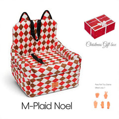 Zvrpet Dog Car Seat Fully Detachable and Washable Memory Foam Covered Car-Mounted Pet Kennel Soft Fabric Easy to Install with Adjustable Straps Anti-Slip Bottom Cover for Back Seat Pet Car Bed for Car SUV Outdoorfun Travel Dog Bed Pet Bed Cat Bed